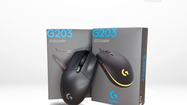 910-005790 - Logitech Mouse G203 RGB LightSync Gaming Black